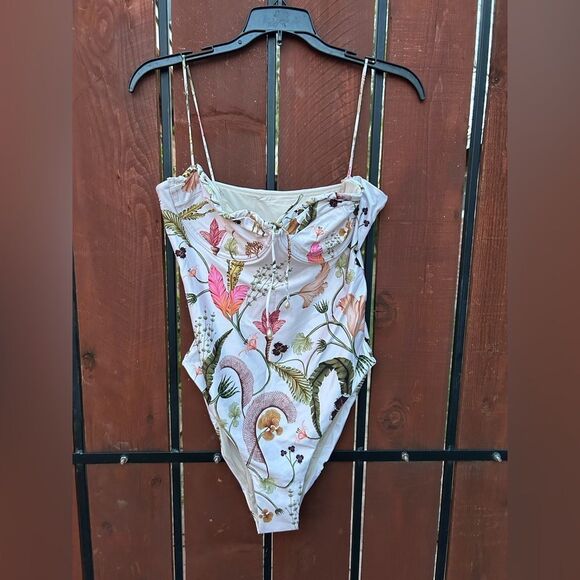 Agua by Agua Bendita | Ebano habitat one piece  swimsuit NWT size large - Picture 2 of 10
